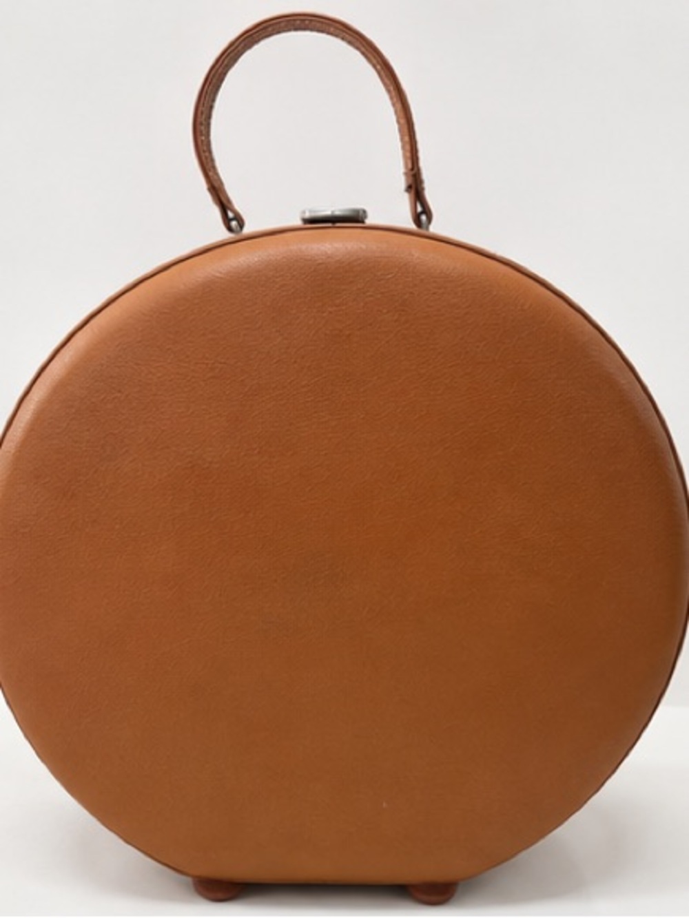 Classic Round Top-Handle Women’s Bag in Saddle Brown